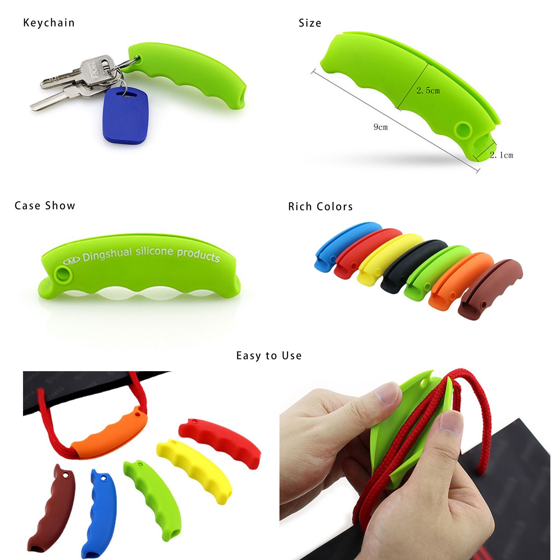 Labor-Saving Silicone Shopping Bag Carrier 2