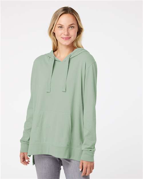 Women's Sueded Jersey Hooded Sweatshirt - W21404 7