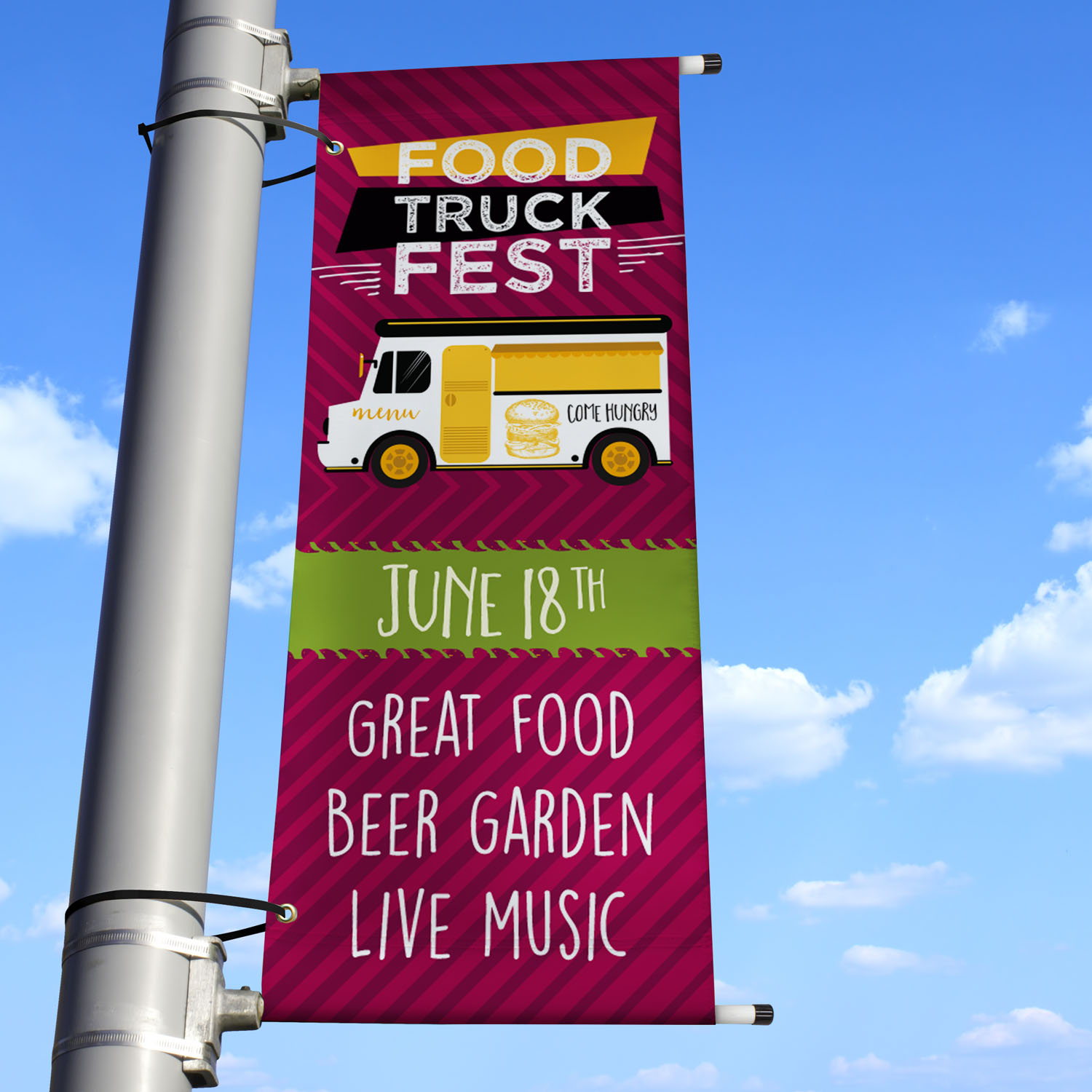 18" x 48" Vinyl Boulevard Banner Double-Sided 2