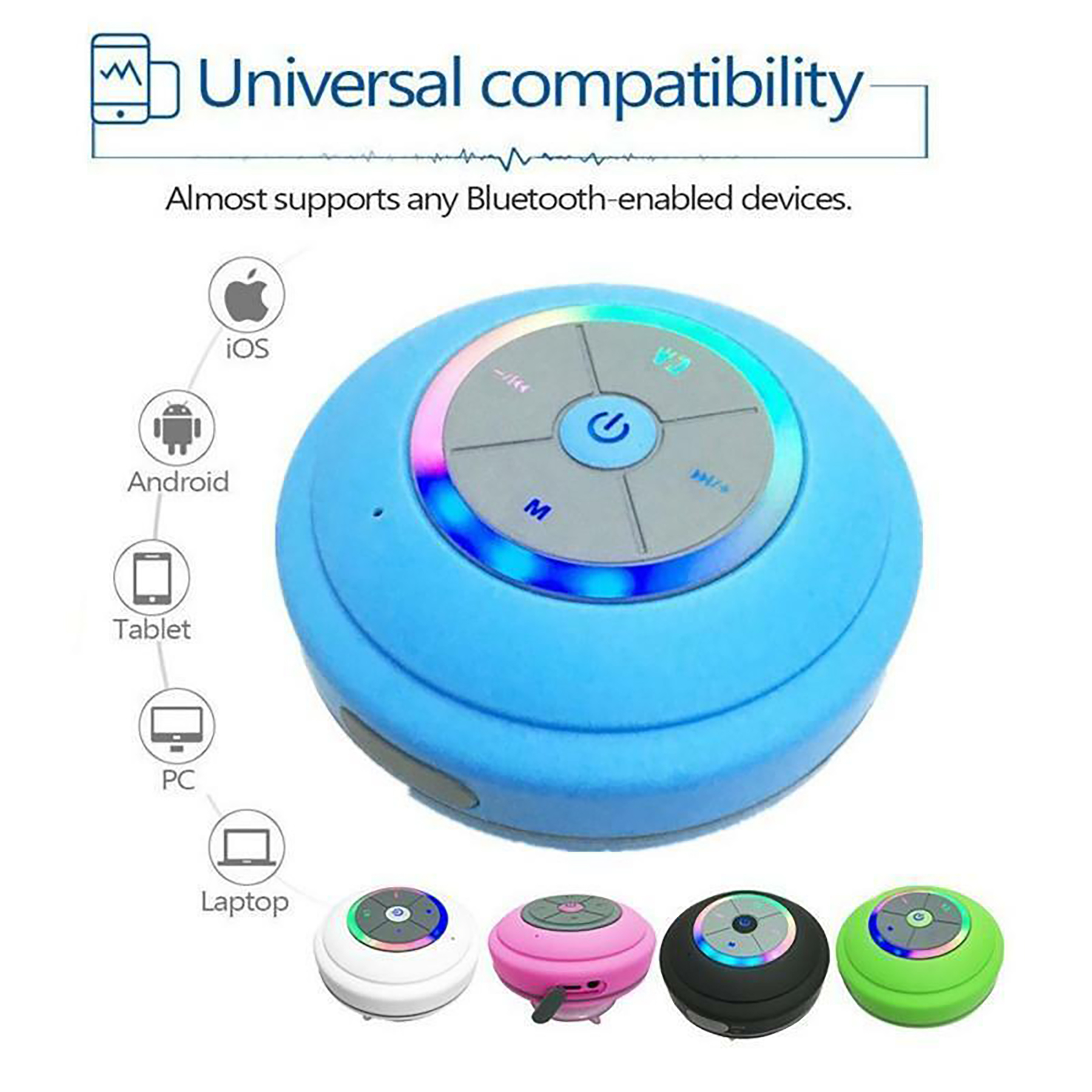 Wireless LED Waterproof Bluetooth Speaker 4