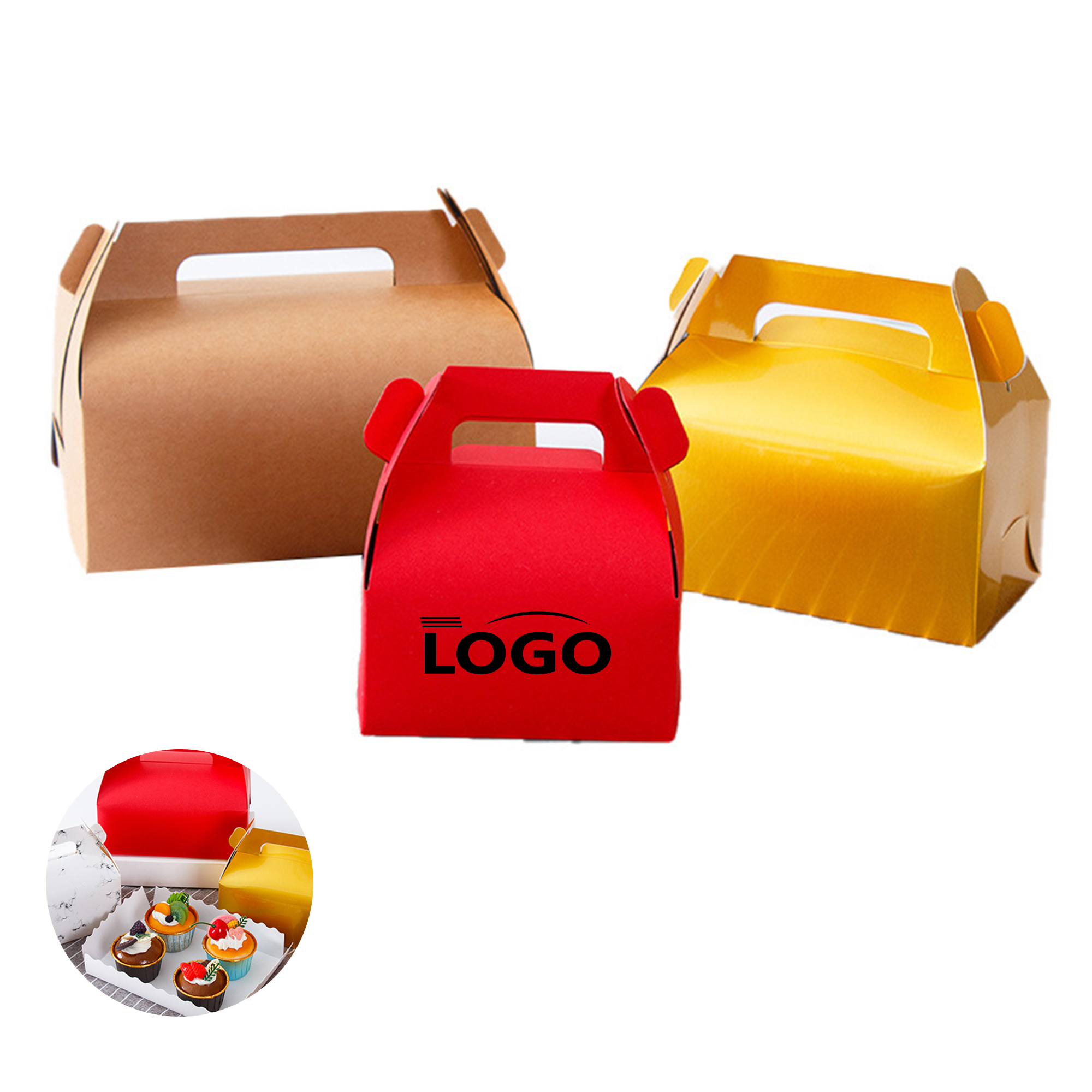Small, Medium, Large Cake Boxes for Portable Eco Packaging 2