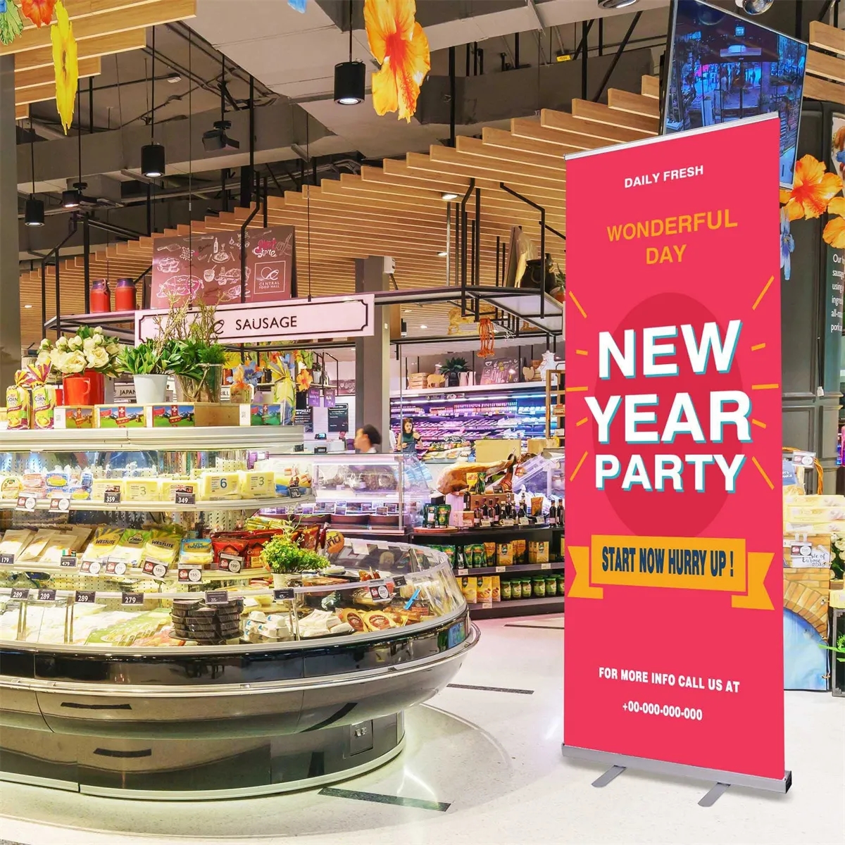 31"x39" Retractable Banner Display 6