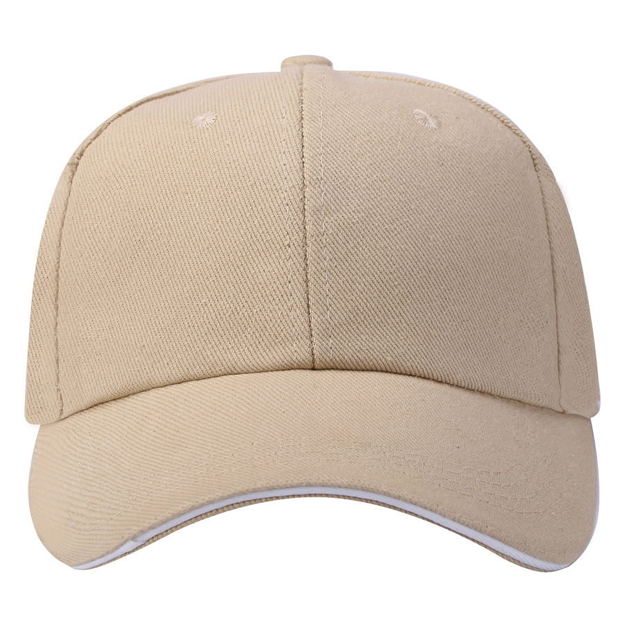 Stock Single-Yarn 7x7 Drill Cotton 6 Panel Cap, Double 4