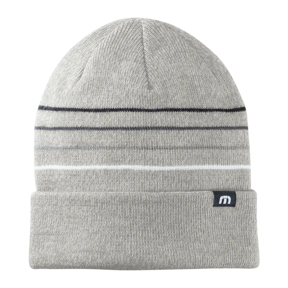 TravisMathew Striped Cuffed Beanie 3