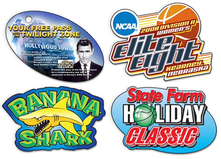 Custom Styrene Plastic Badge (6")