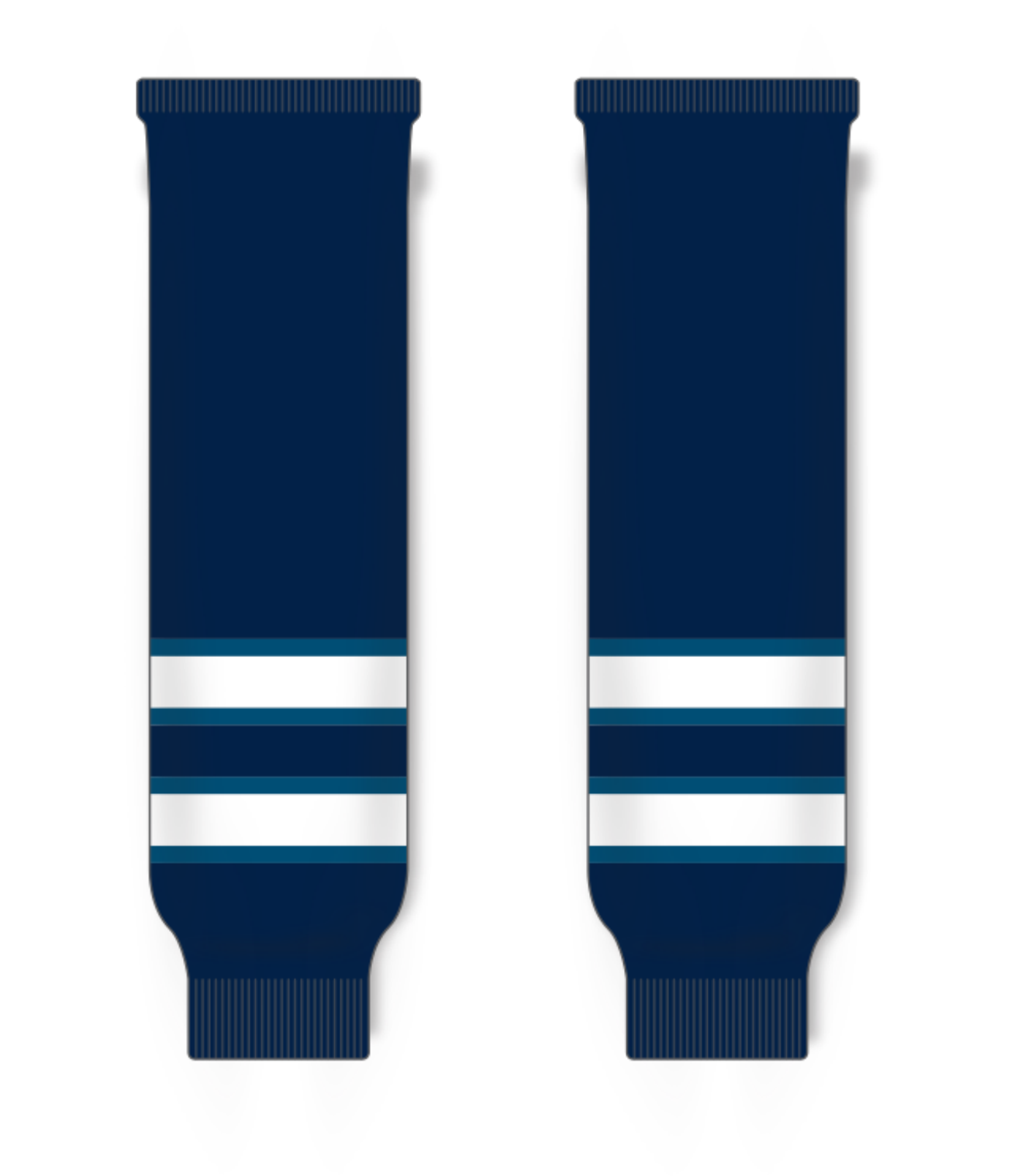 Knitted Striped Hockey Socks HS630-G45 7