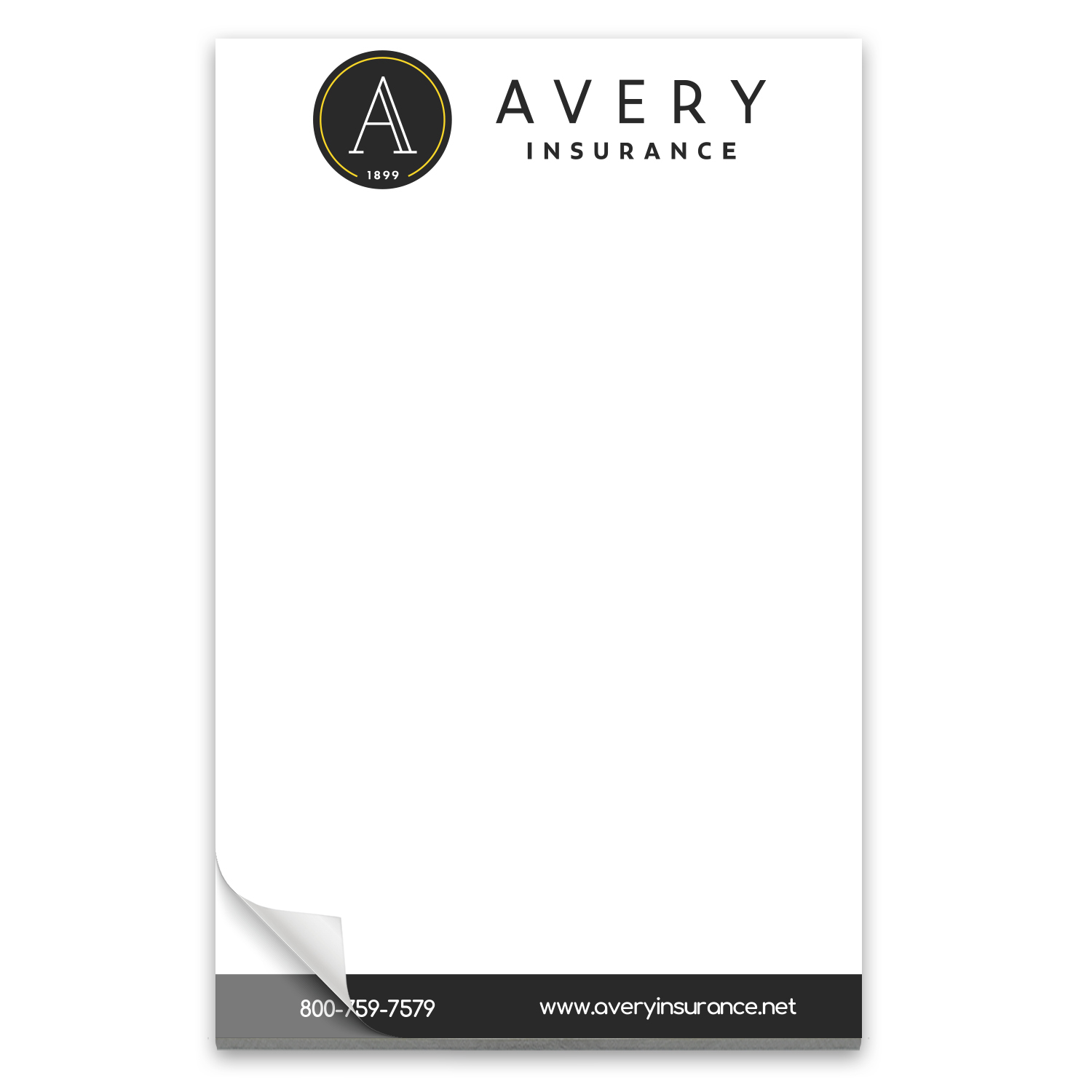 50 Page 5-1/2 x 8-1/2 Paper Note Pad with Magnet 2