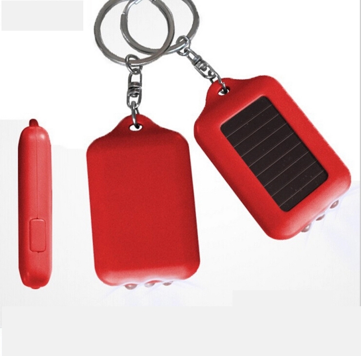 Solar Power Flashlight Keychain 3
