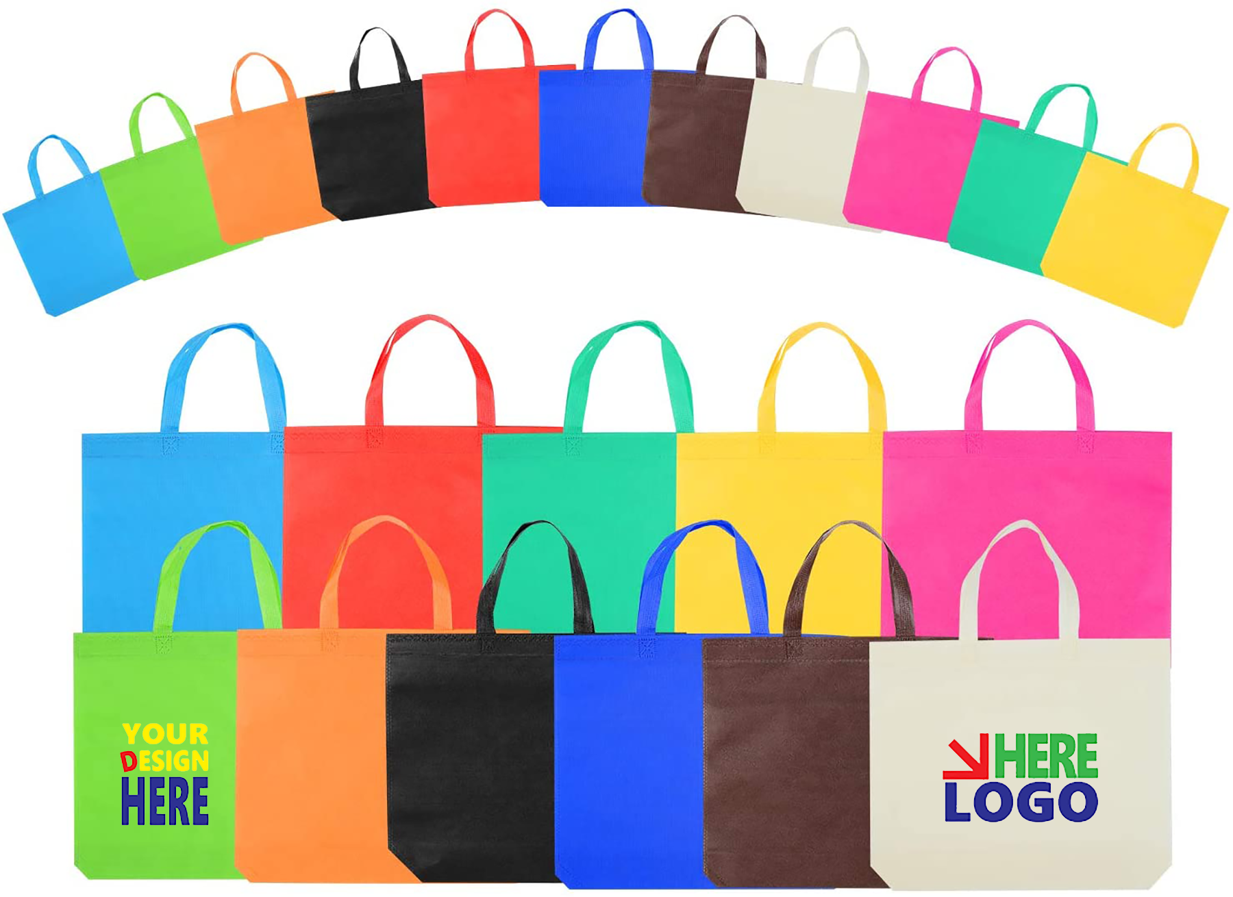 Non-Woven Shopper's Pocket Tote Bag 2