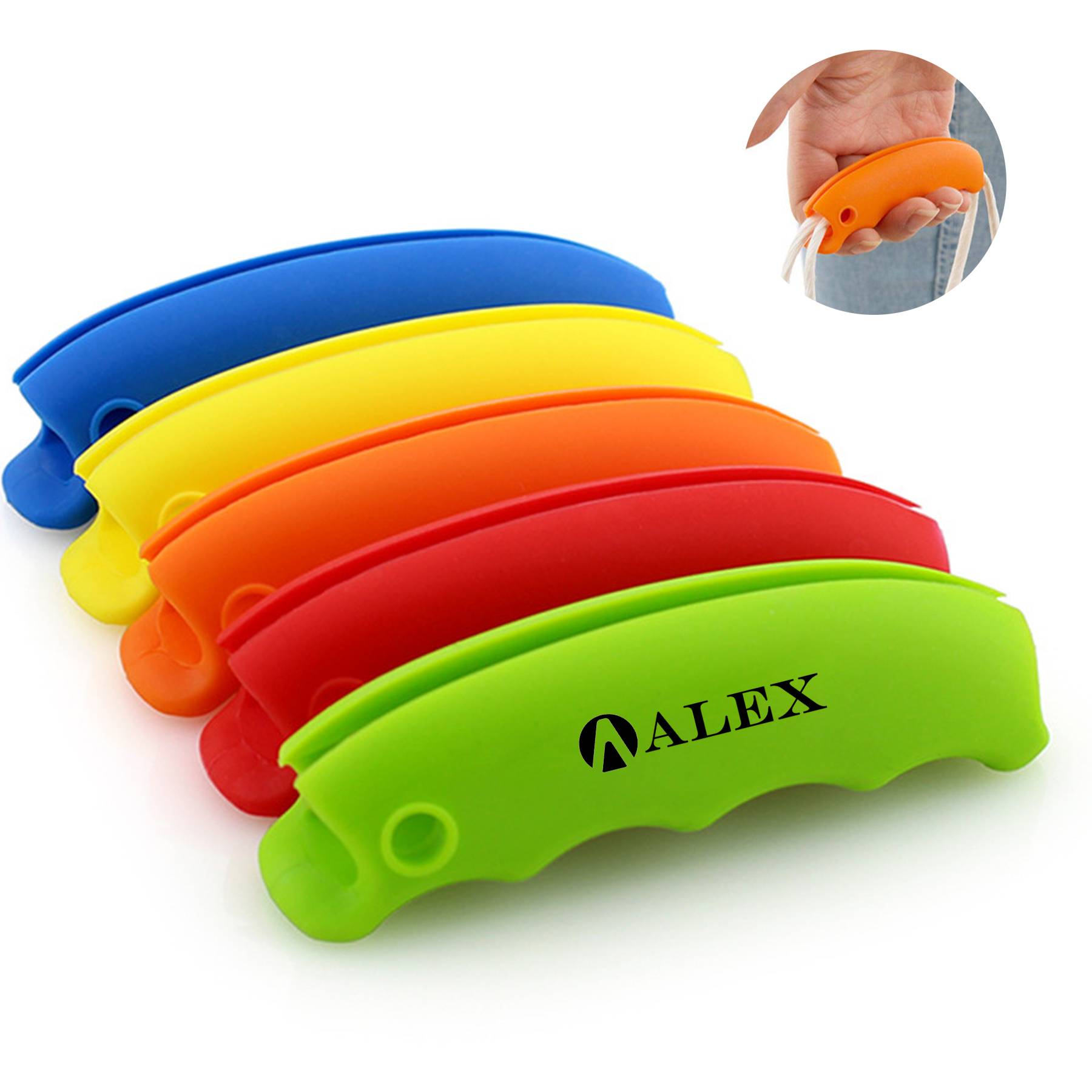 Silicone Handle Plastic Bag Holder Carrier For Shopping