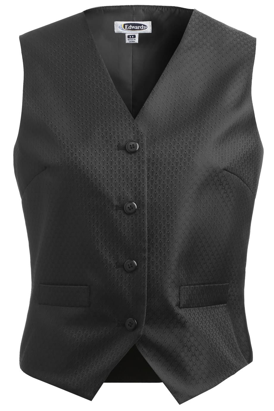 Ladies Diamond Brocade Vest