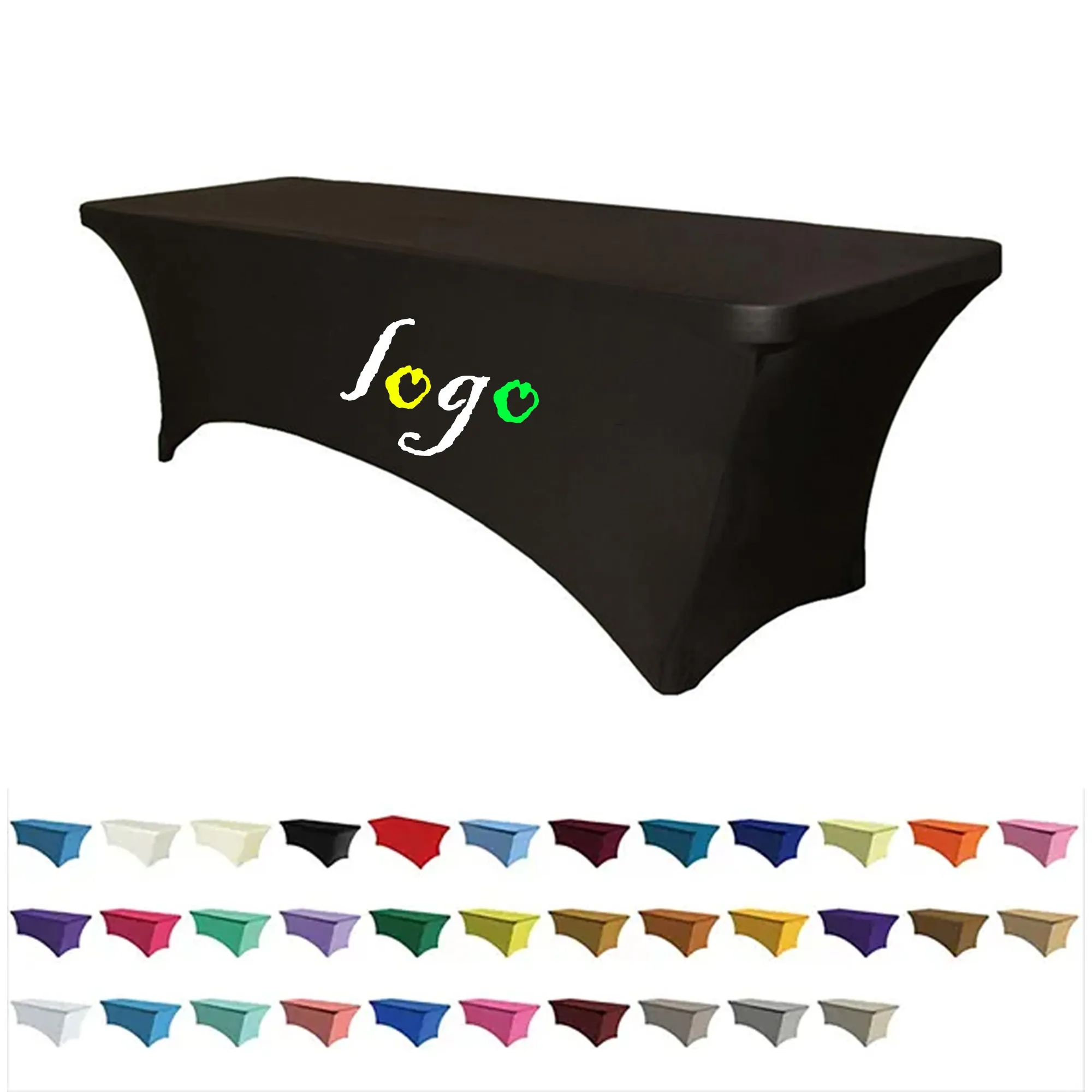 MOQ1 6FT Premium Elastic Table Cover For Events 1