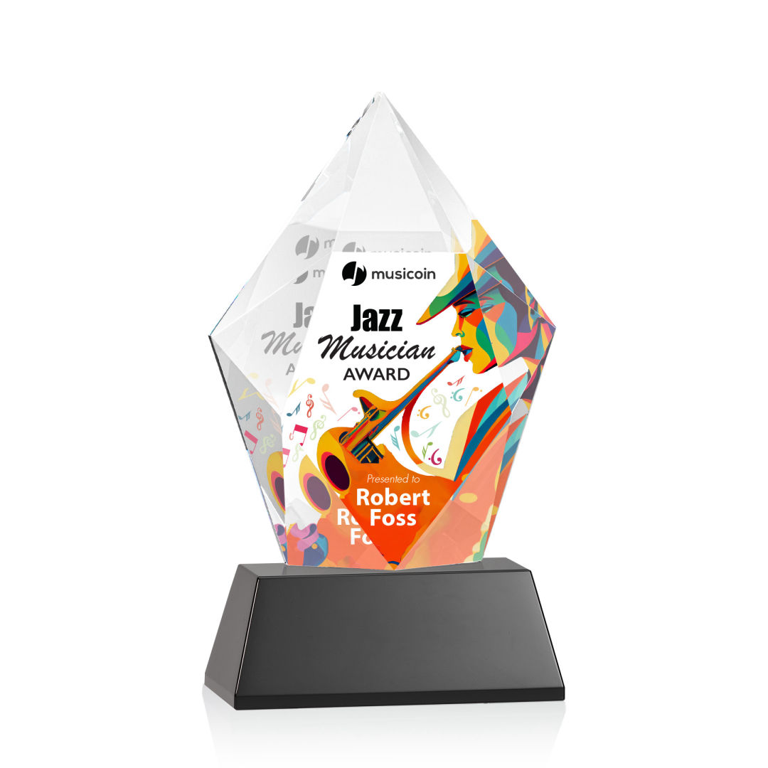 Devron VividPrint™ Award on Base - Black 15