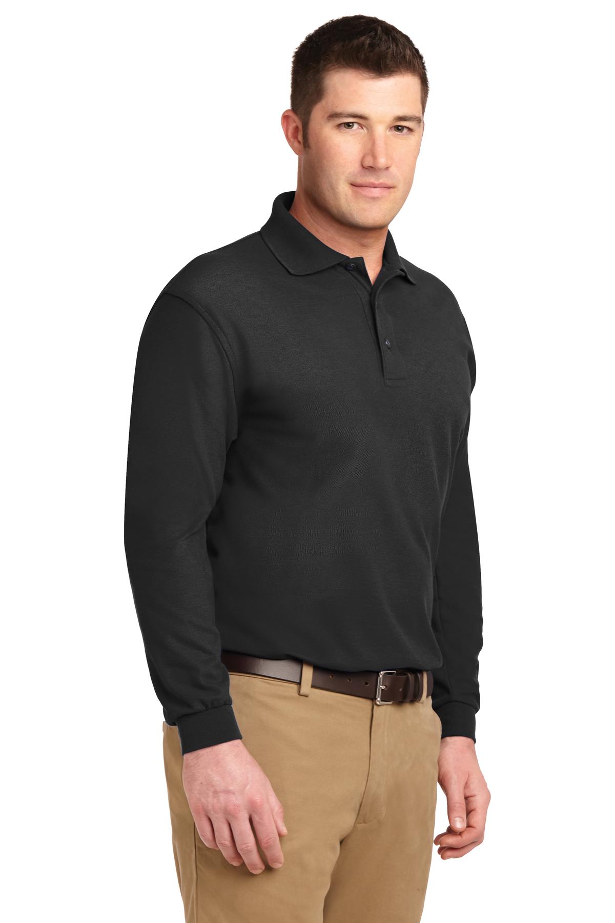 Tall Silk Touch Long Sleeve Polo