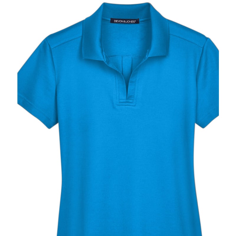 Devon & Jones CrownLux Performance™ Ladies' Plaited Polo 17