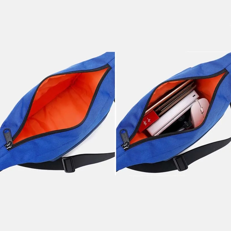 Color contrast waterproof shoulder casual bag 4