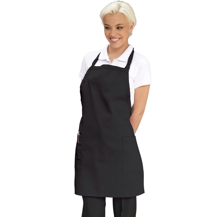 Black Deluxe Long Bib Apron 2