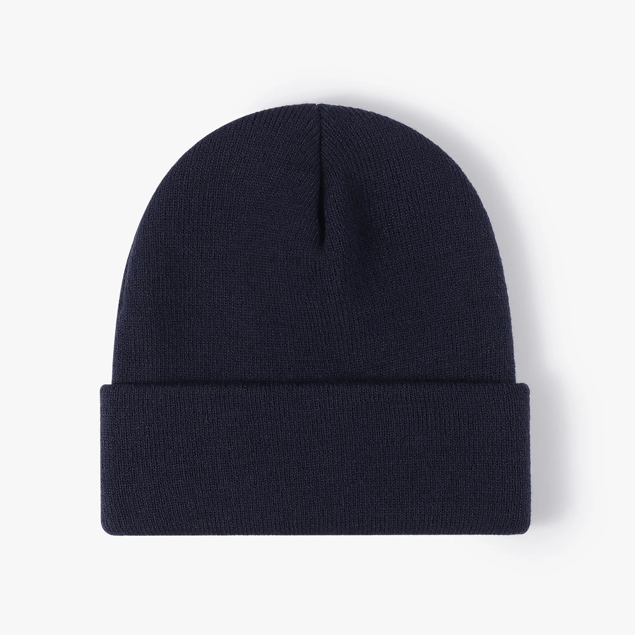 Unisex Acrylic Knit Cuffed Beanie Caps 11
