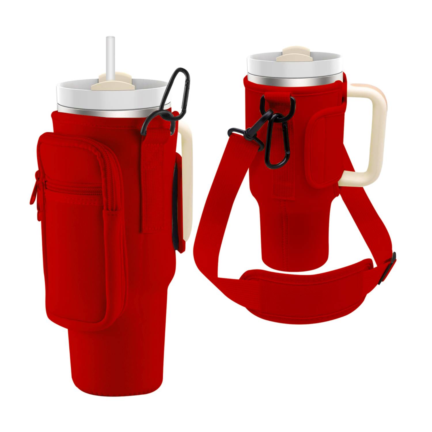 Neoprene Tumbler Sleeve with Shoulder Strap, 40 oz. 2