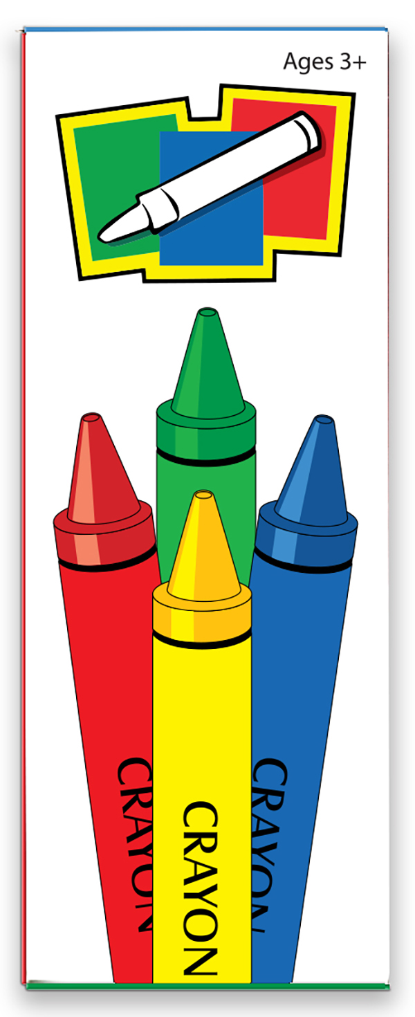 CRAYONS - 4-Pack Box of Children's Crayons 3