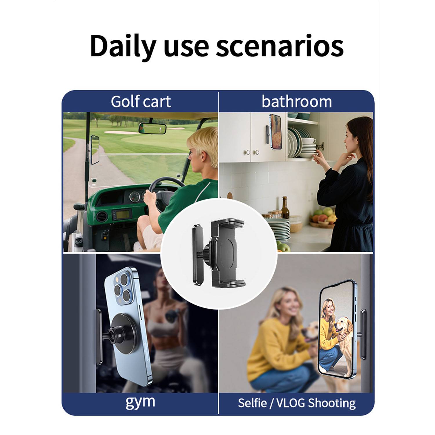 Adjustable Magnetic Alloy Phone Holder 9