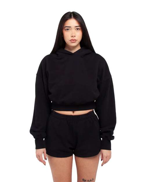 Women's Garment-Dyed Crop Hooded Sweatshirt - SHGWC 5