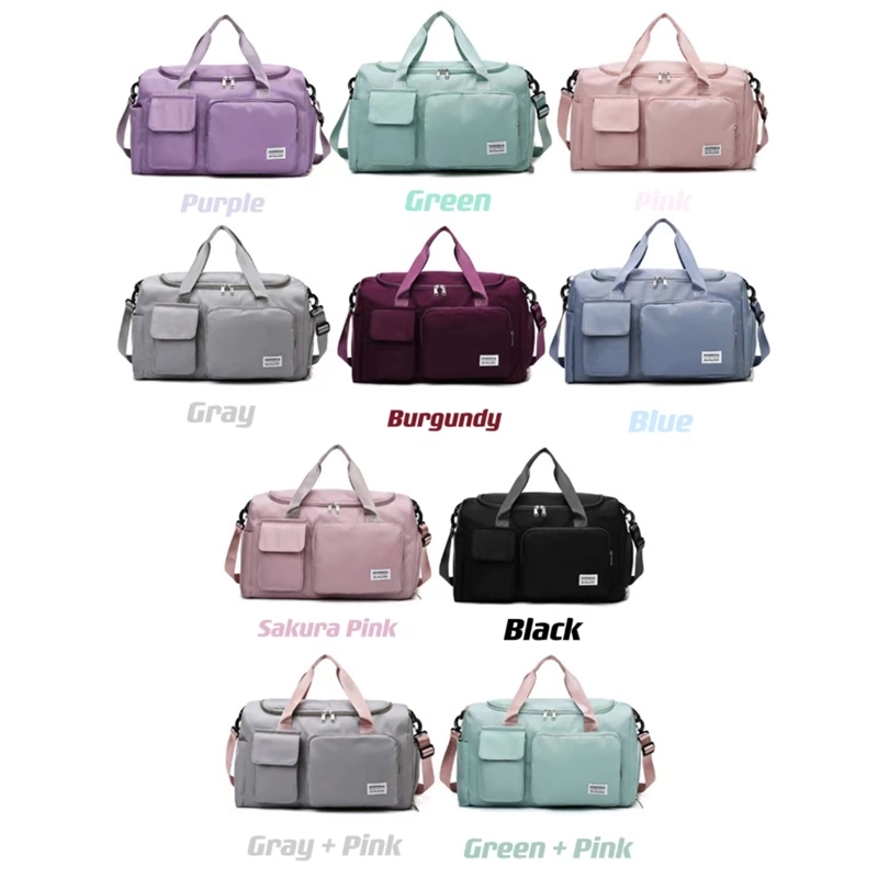 Sports Duffle Bag & Shoes Compartment & Wet Pocket 8