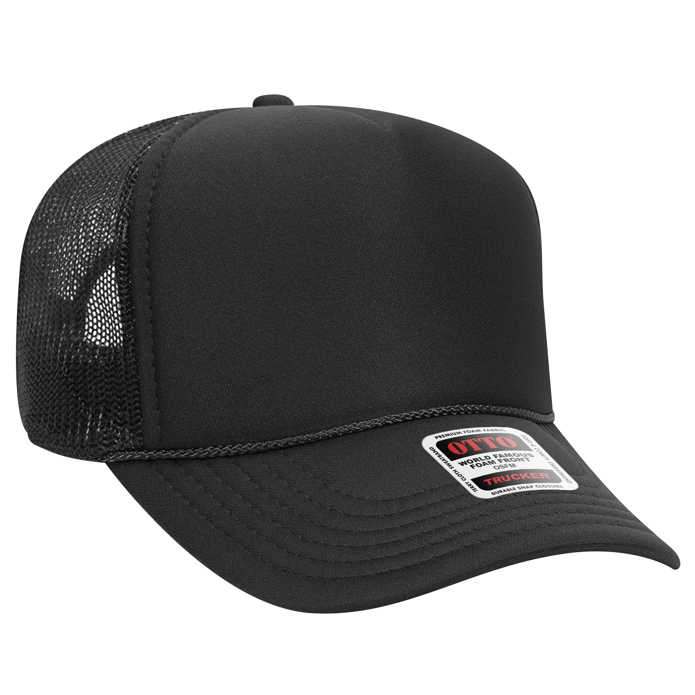 OTTO CAP® 5 Panel Mid Profile Mesh Back Trucker Hat 61