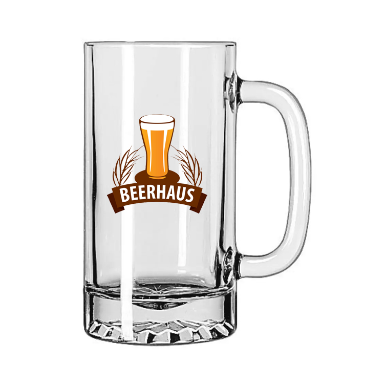 16 oz Glass Beer Mug