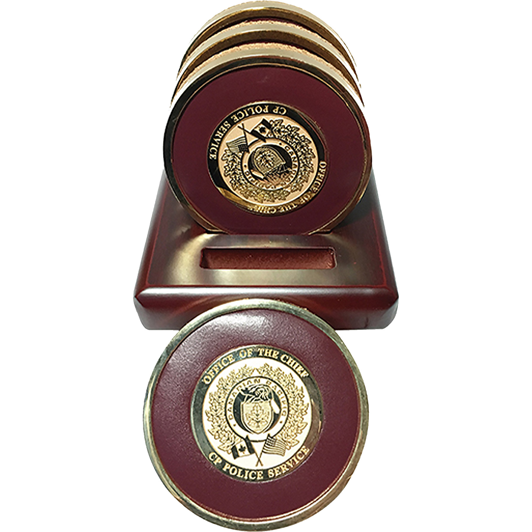 Leather & Diestruck Emblem Coasters 2