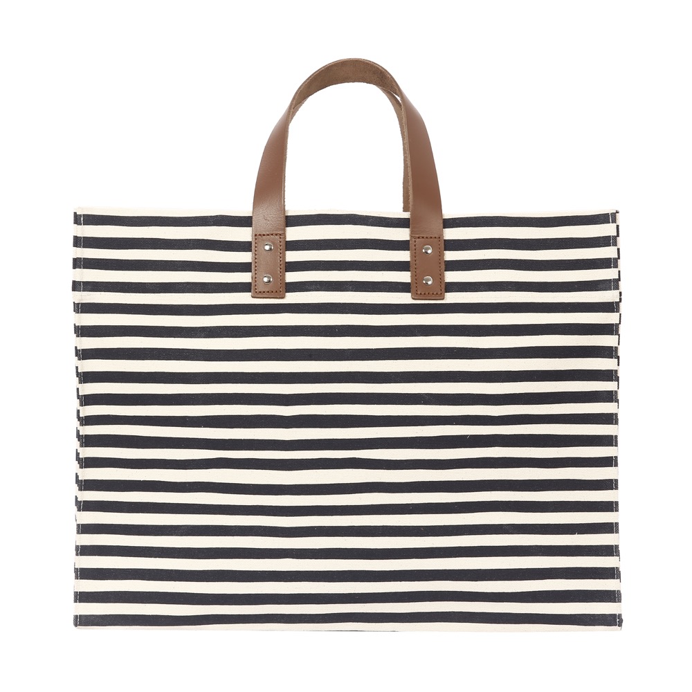20 Oz. Super Heavy Canvas Stripe Manhattan Tote Bag 9