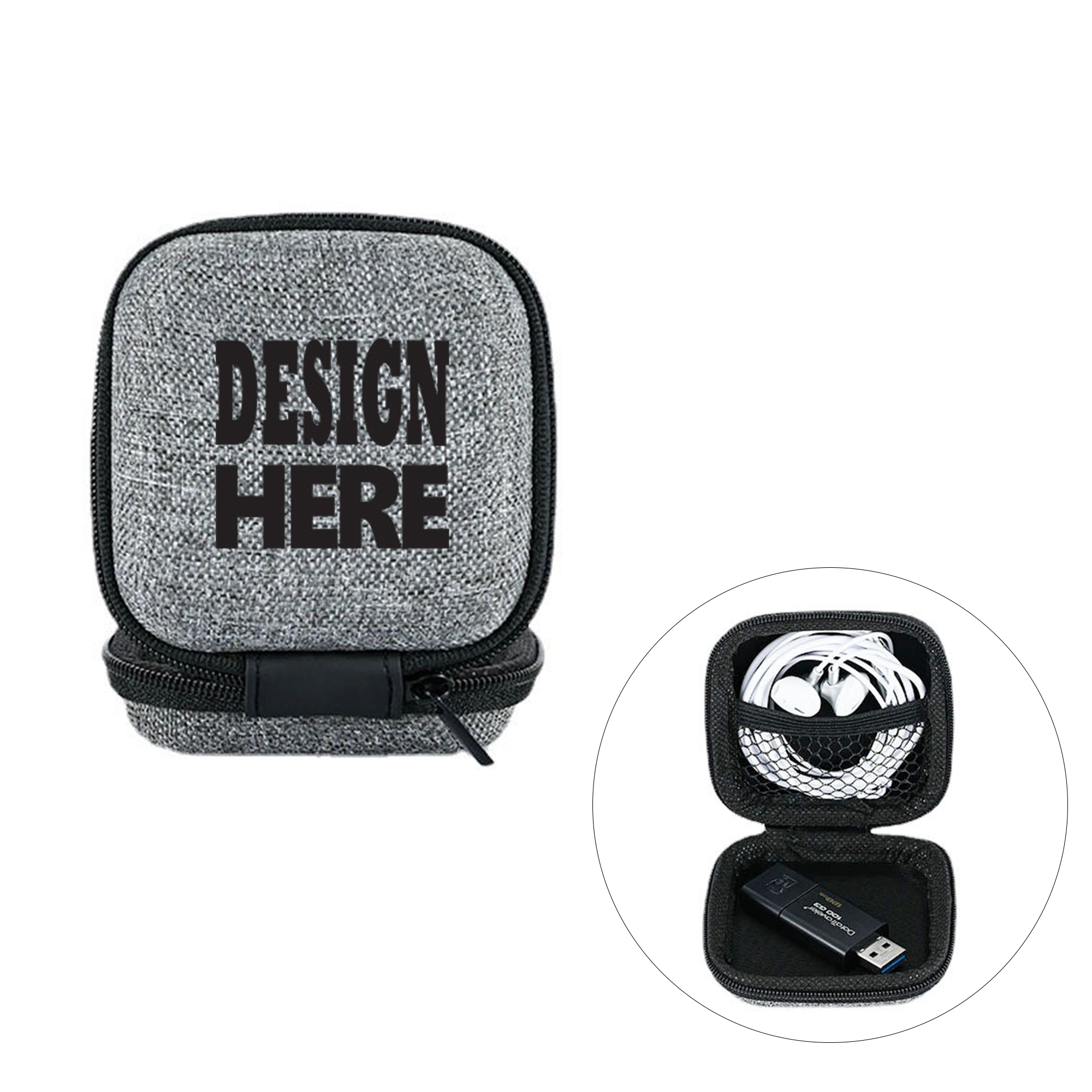 Travel Tech Organizer Case With Zipper Pouch 2