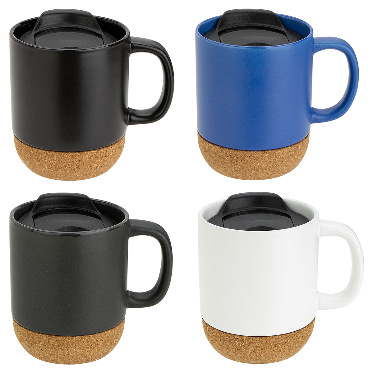 Balsamo 12 oz Ceramic Mug with Cork Base 21