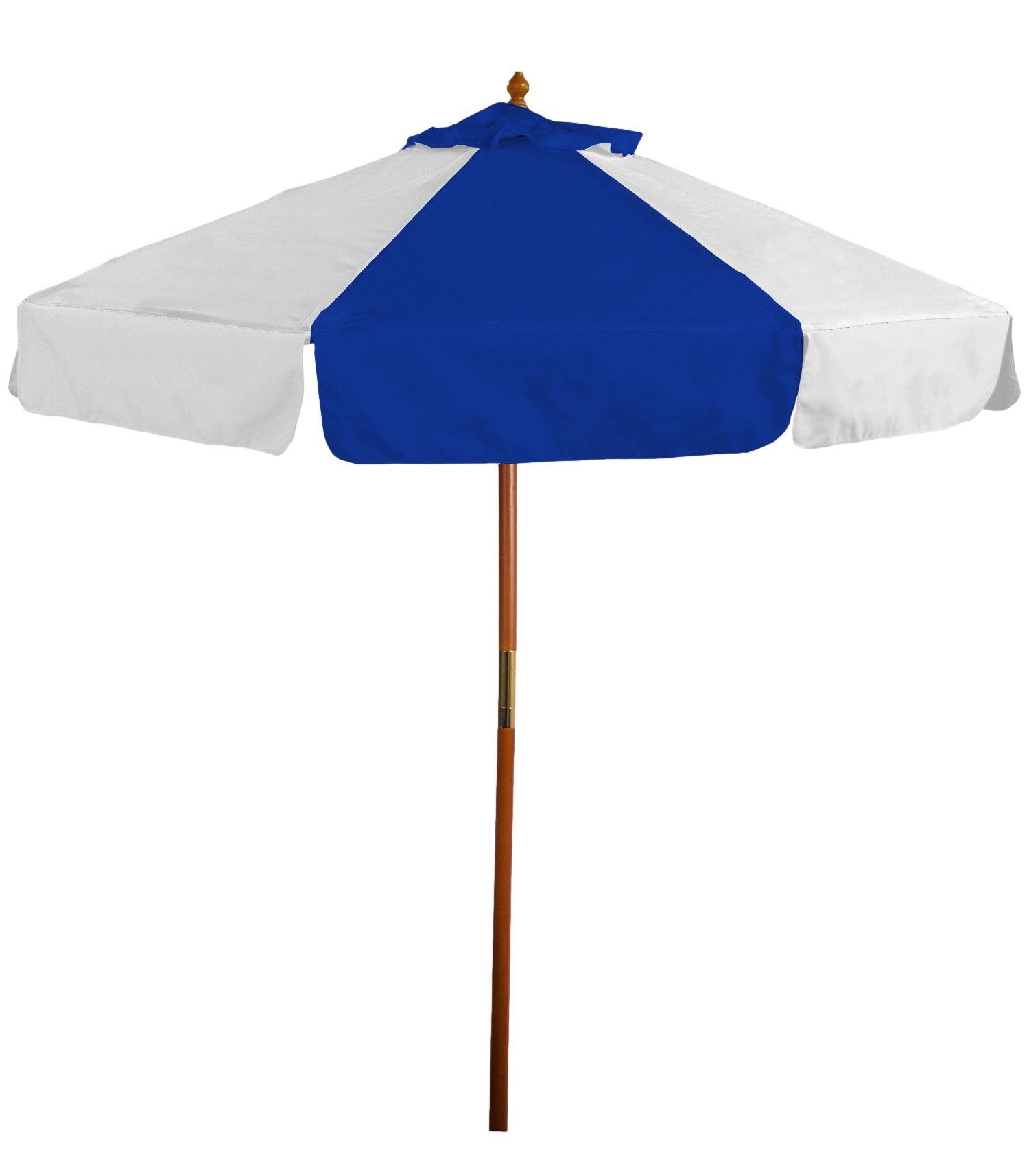 7' Wooden Market Umbrella with Valence