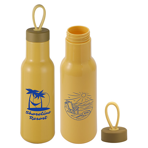 Cameo 23 oz PLA Sports Bottle with Silicone Loop Handle, custom plastic water bottle with logo imprint 13