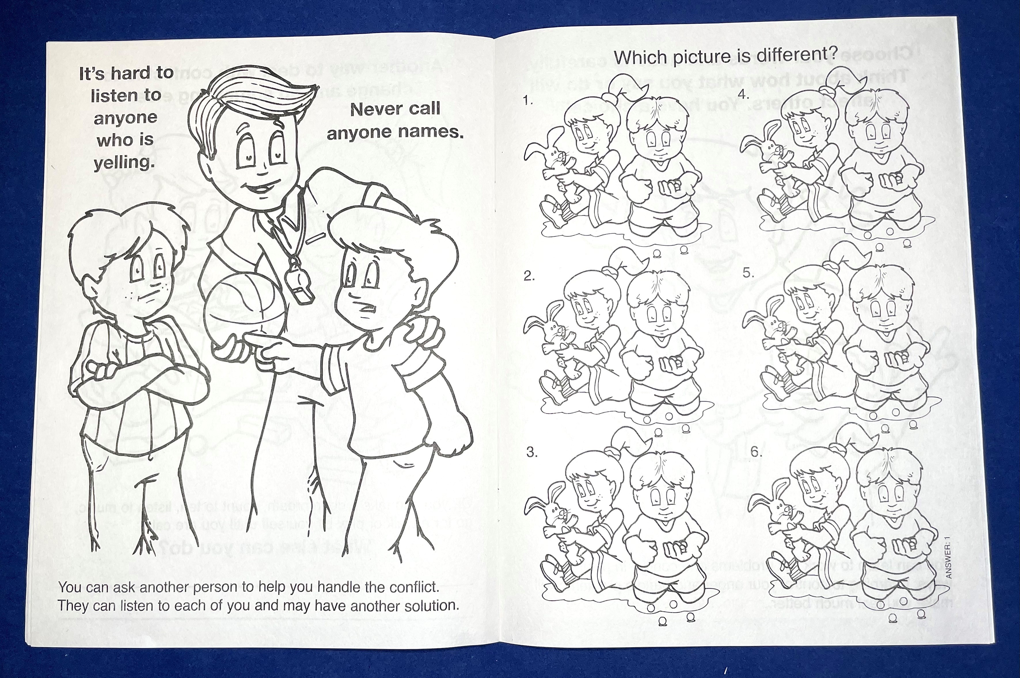 COLORING BOOK - How to Handle Stress and Conflict Coloring & Activity Book 4