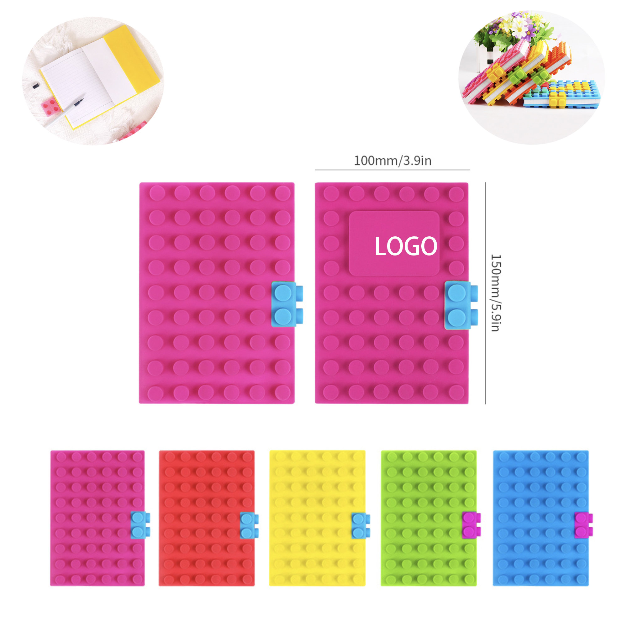 A6 Custom Silicone Building Block Notebook 1