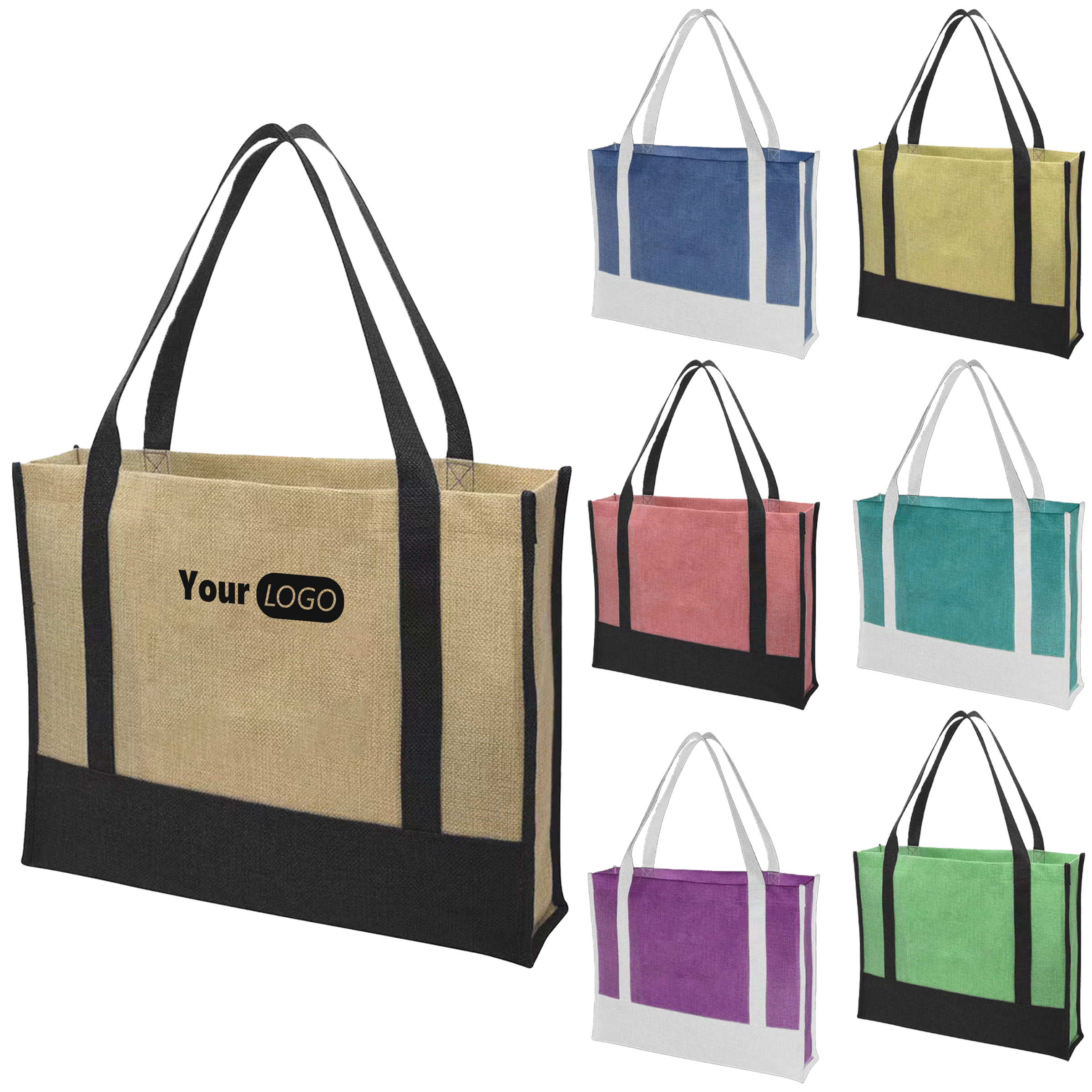 Polyester Sustainable Jute Tote 2