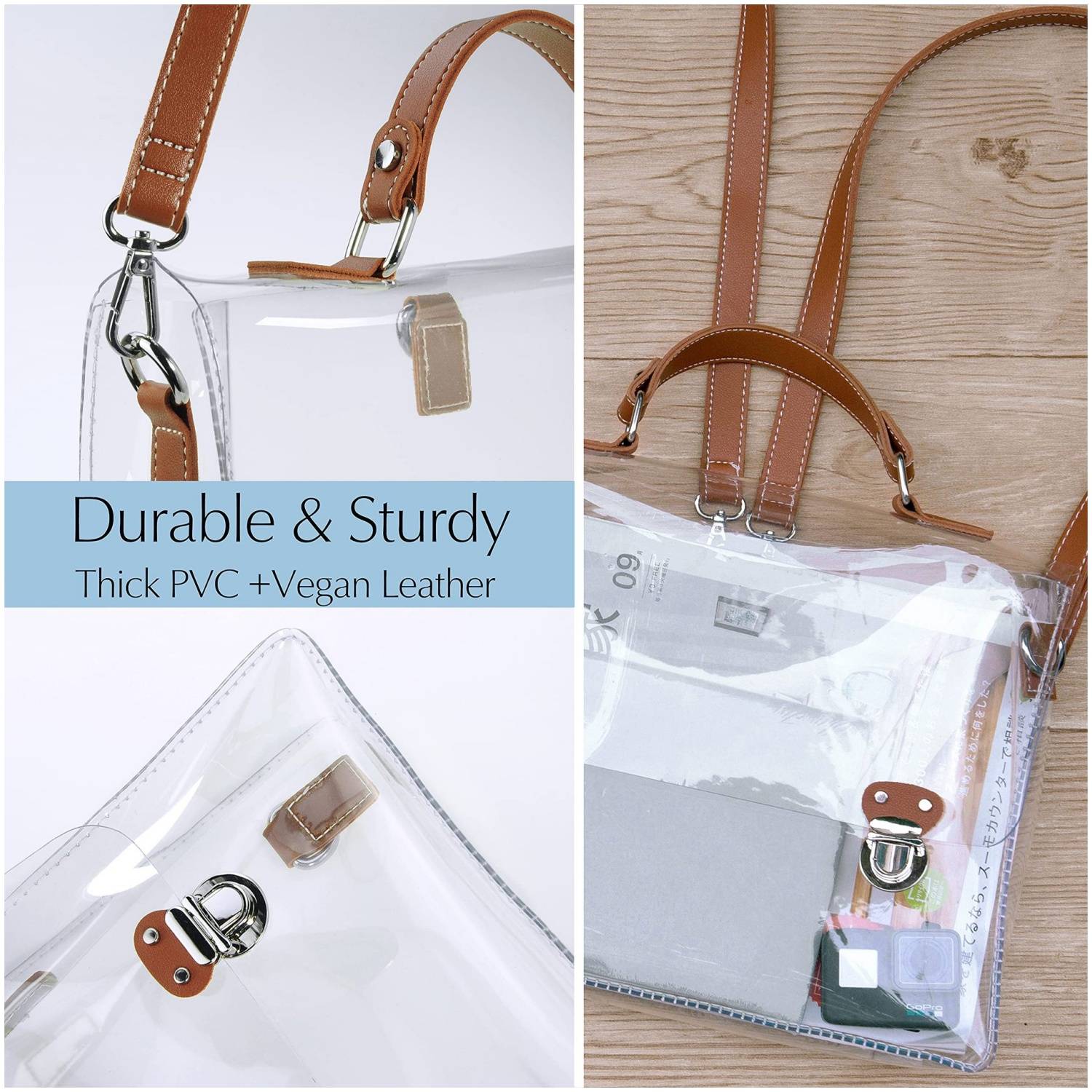 Multi Functional Waterproof Transparent Women's Backpack 6