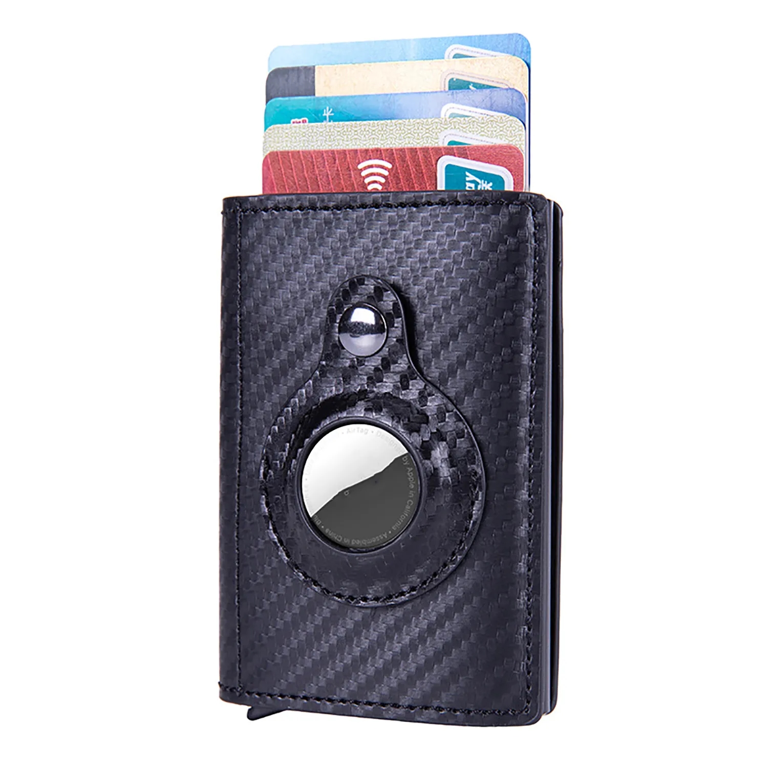 AirTag Slim Wallet With Money Clip RFID Credit Card Holder 4
