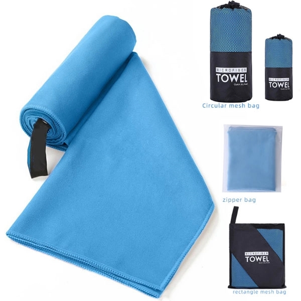 Microfiber Double-Sided Velvet Beach Towel - 60" x 30" 7