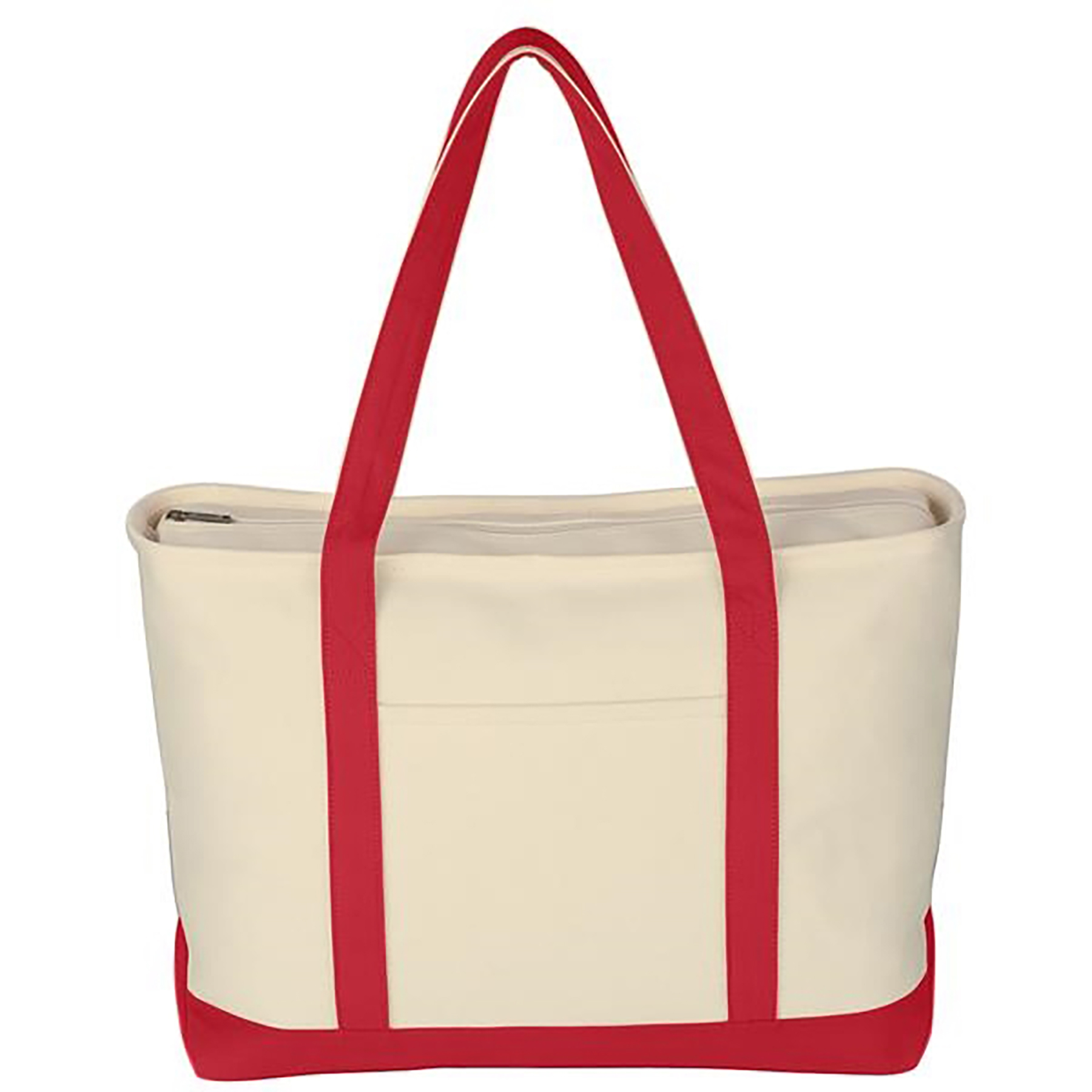 Canvas Tote Bag with an External Pocket, custom tote bag with logo imprint 5