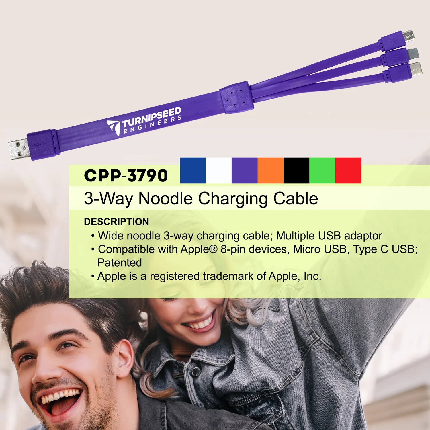 3-Way Noodle Charging Cable 14