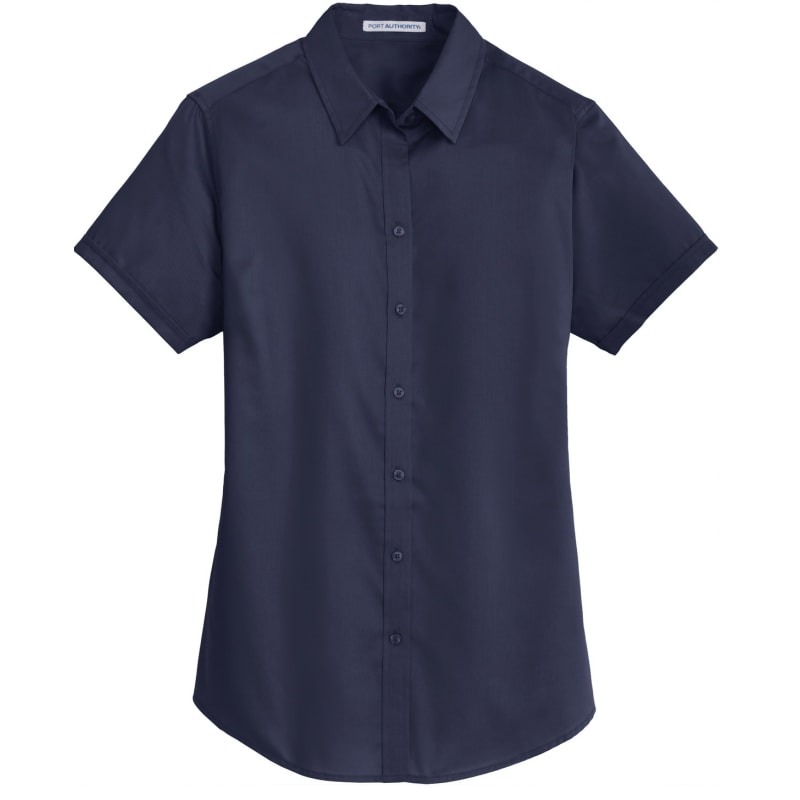 Port Authority Ladies Short Sleeve SuperPro Twill Shirt. 2