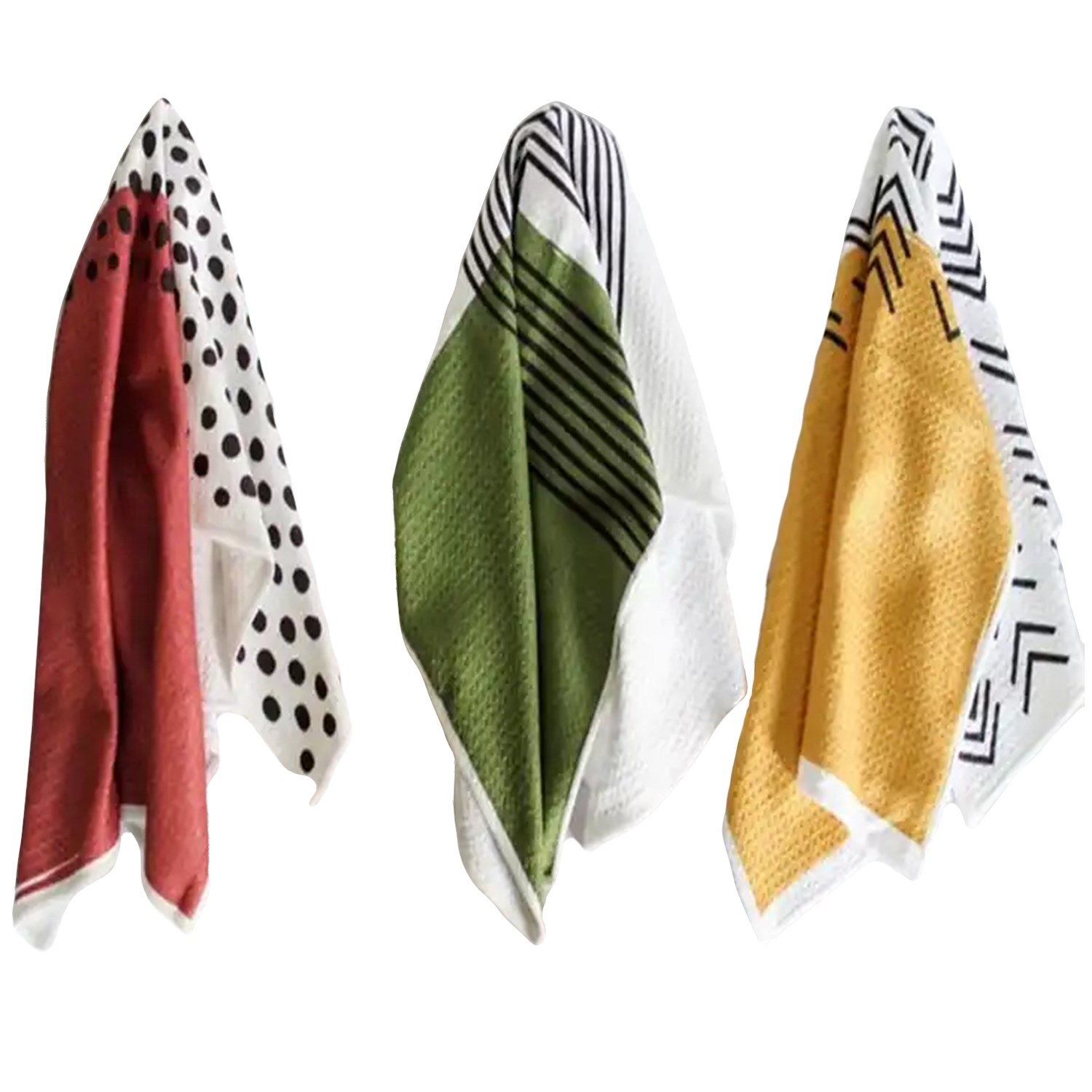 16" x 25" Sublimated Serged Edges Waffle Weave Towel 2