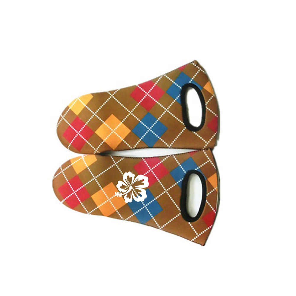Insulated Neoprene Printed Microwave Oven Glove 1