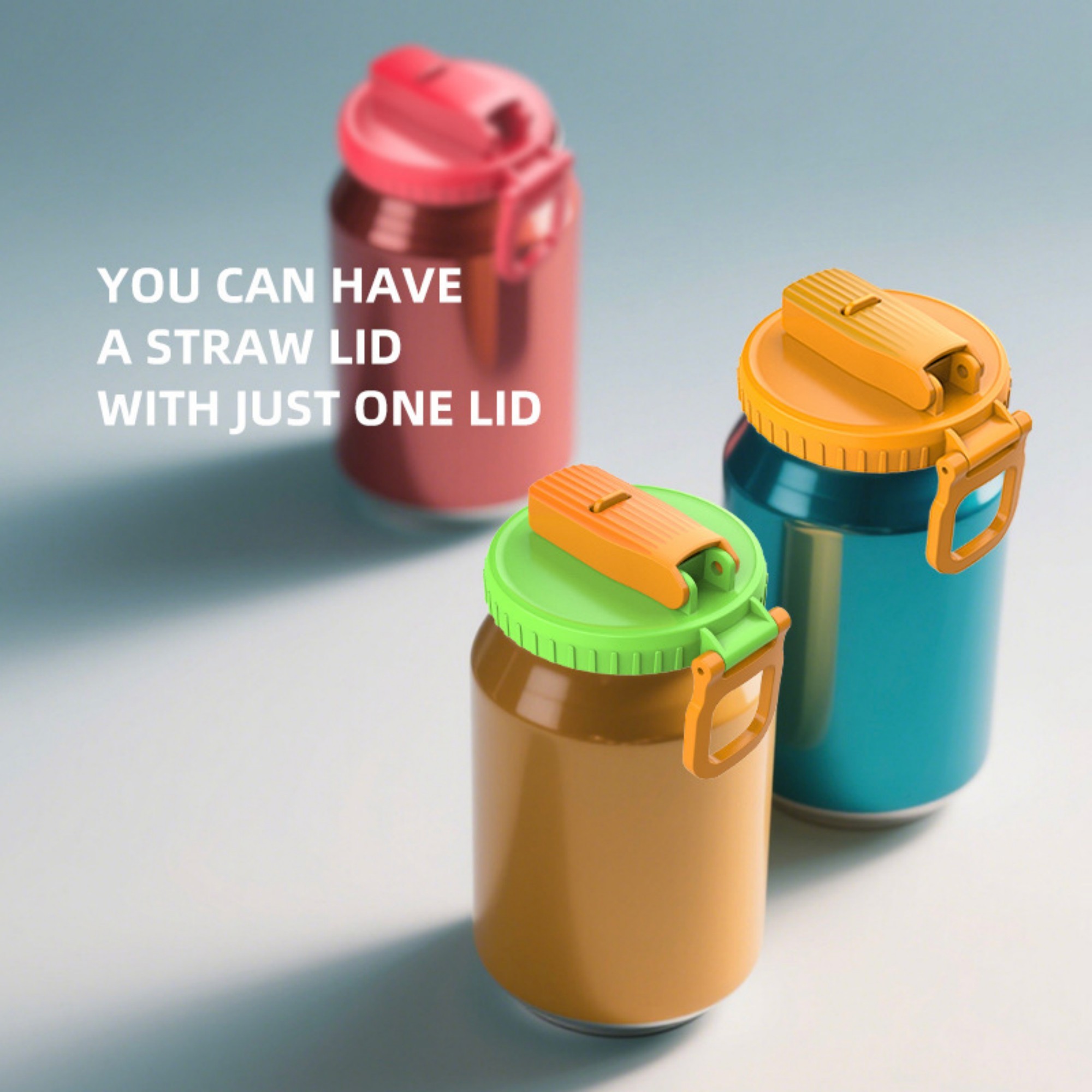 Soda Can LIDS With Straw 2