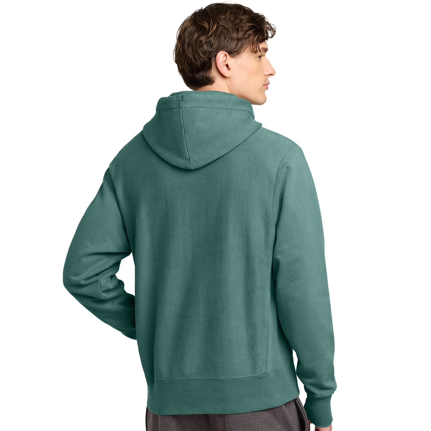 Champion ® Reverse Weave ® Garment-Dyed Hooded Sweatshirt, custom hoodie or sweatshirt with logo imprint 4