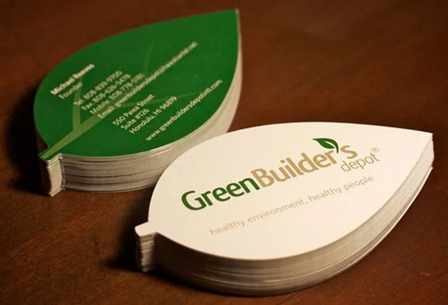Leafy Rounded Business Card 2