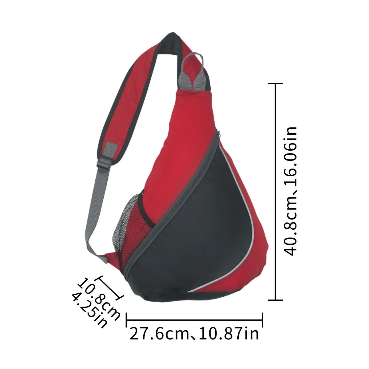 Sling Backpack Chest Bags With Water Bottle Pocket 4